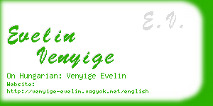 evelin venyige business card